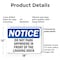 Signmission No Parking In Front Of Loading Dock OSHA Notice Sign, Plastic, 18in W x 12in L, 2PK OS-2PACK-NS-P-1218-L-16159 - alternate 2